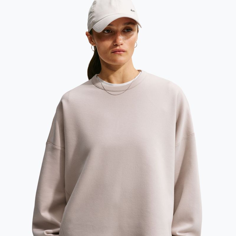 Bluză de antrenament pentru femei Nike 24.7 ImpossiblySoft Cream Ii/Cream Ii/College Grey 4
