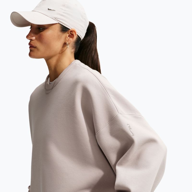 Bluză de antrenament pentru femei Nike 24.7 ImpossiblySoft Cream Ii/Cream Ii/College Grey 5