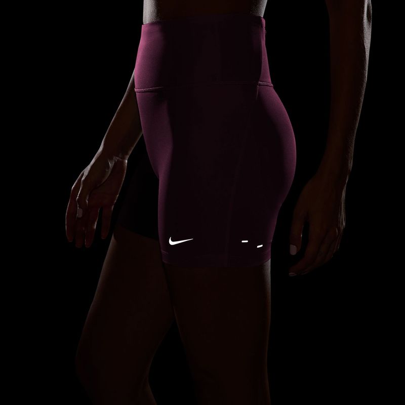 Pantaloni scurți de alergare pentru femei Nike Tempo pink rise 6