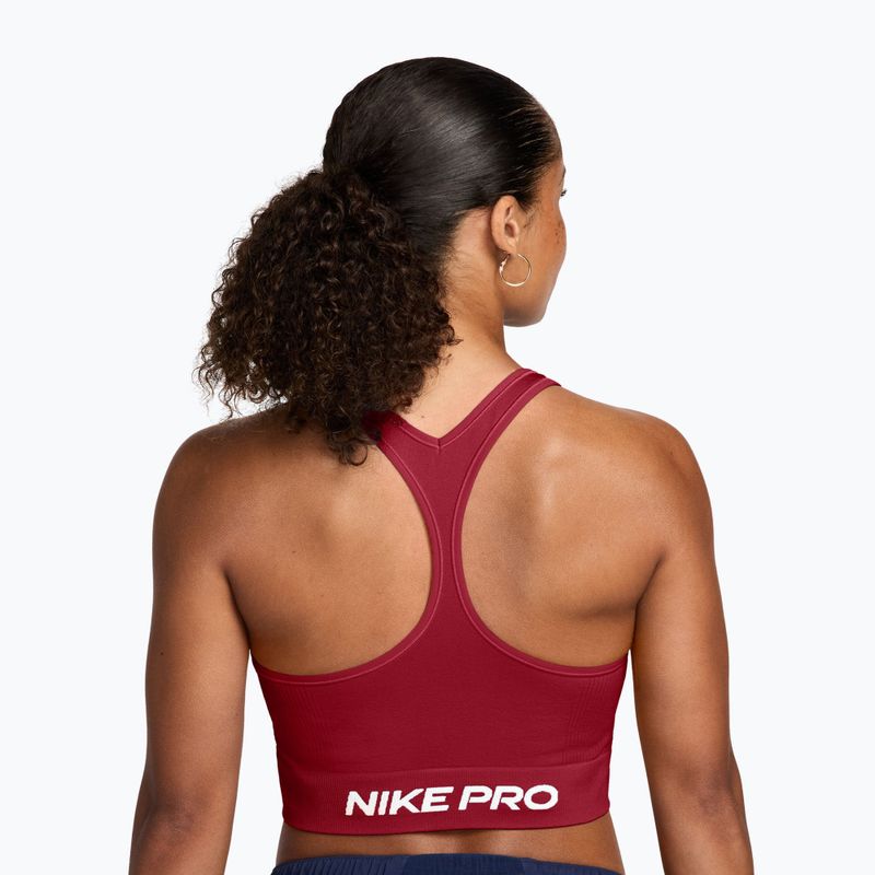Top de antrenament Nike Pro Seamless tough red/white 2