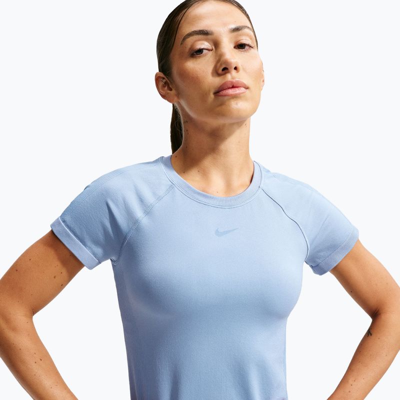 Tricou de antrenament pentru femei Nike Pro Seamless work blue 3