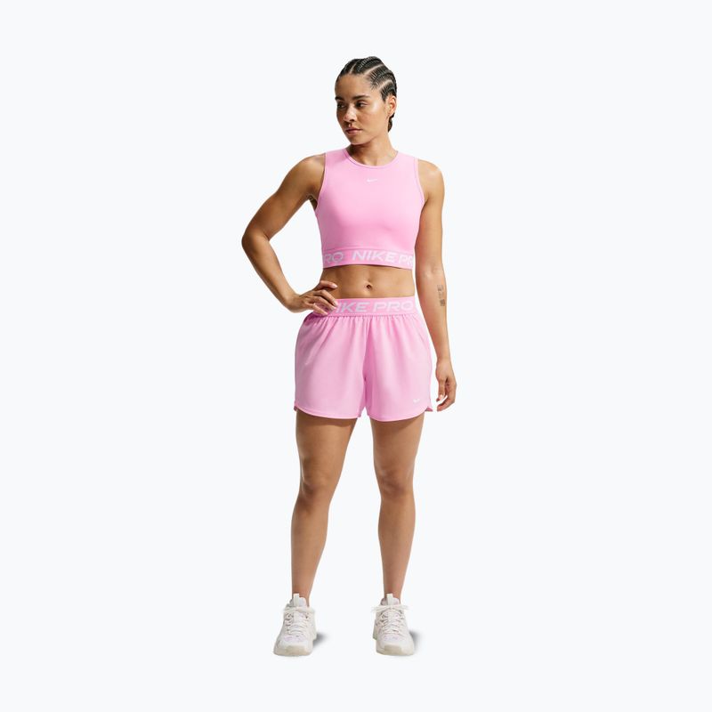Tricou pentru femei Nike Pro pink rise/white 2