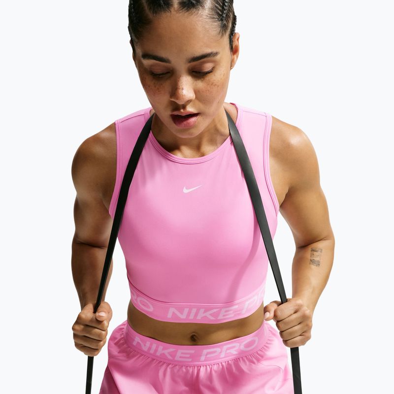 Tricou pentru femei Nike Pro pink rise/white 4