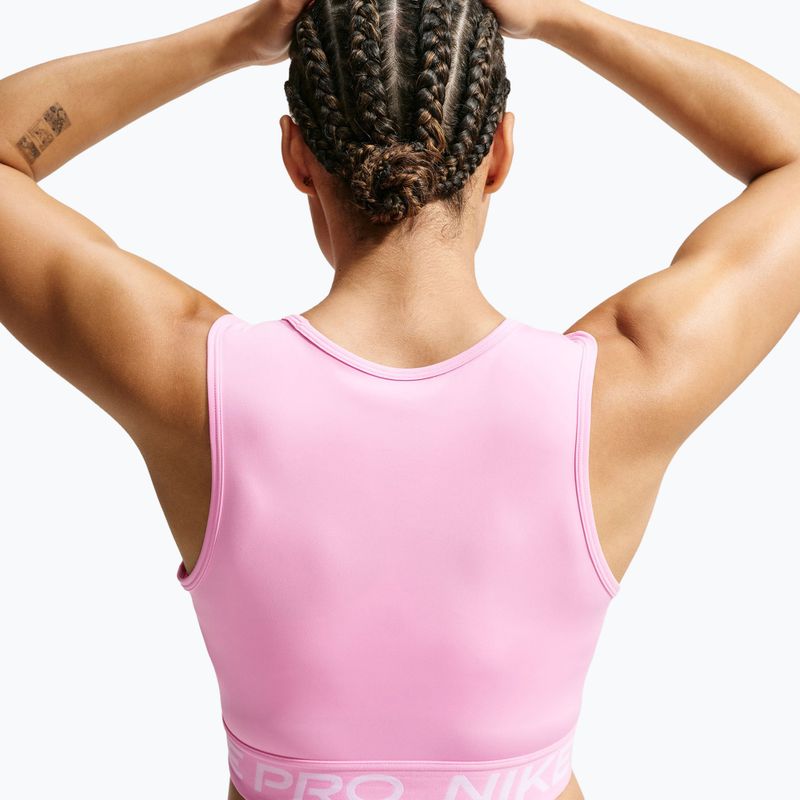 Tricou pentru femei Nike Pro pink rise/white 5