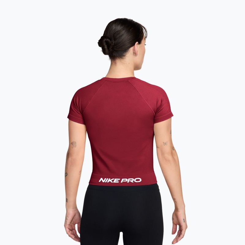 Tricou de antrenament pentru femei Nike Pro Seamless tough red/white 2