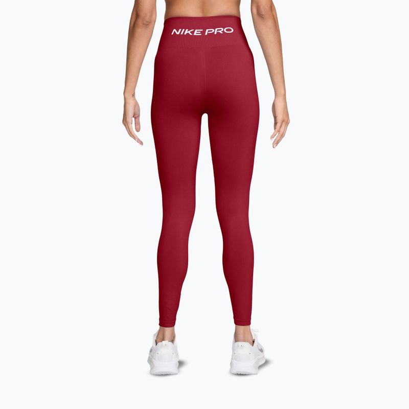 Colanți pentru femei Nike Pro Seamless tough red/white 2