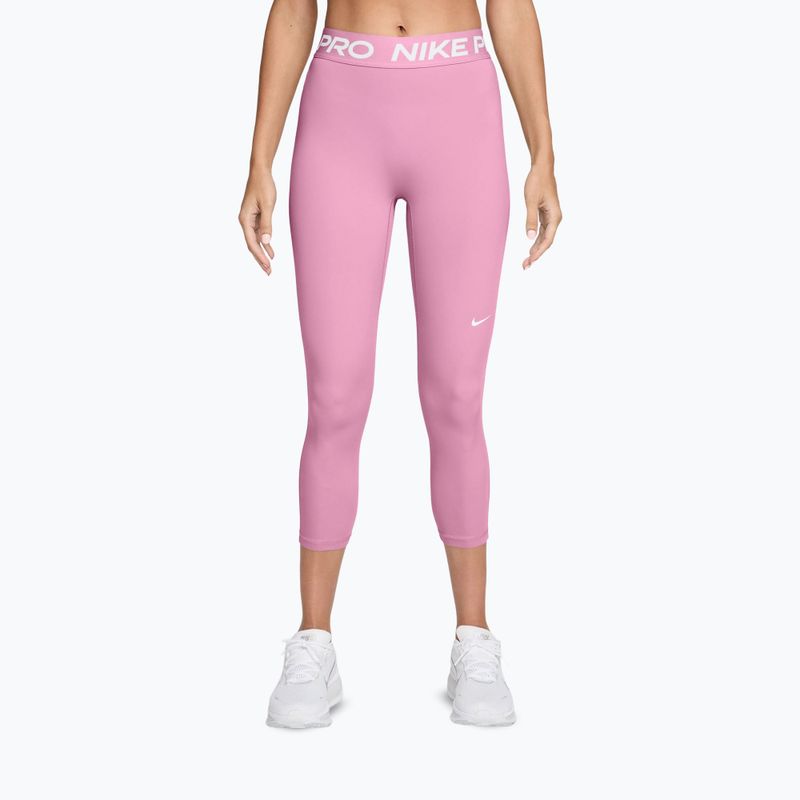 Colanți pentru femei Nike Pro pink rise/white
