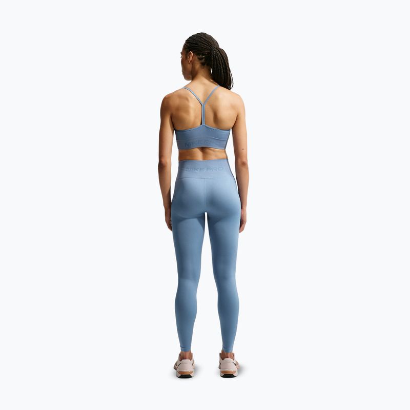 Sutien de antrenament Nike Pro Seamless work blue 3