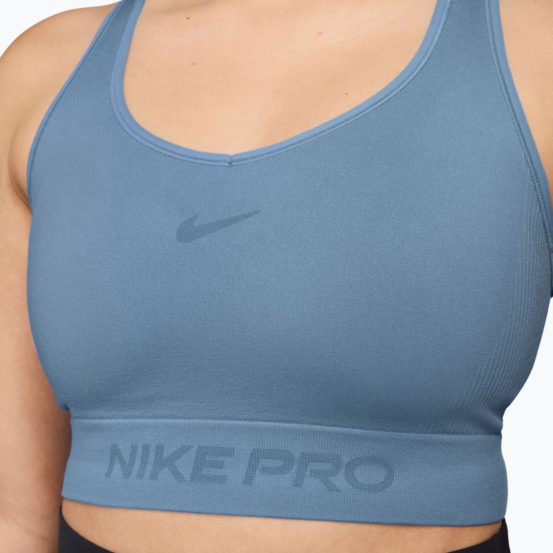 Tricou de antrenament pentru femei Nike Pro Seamless work blue 3