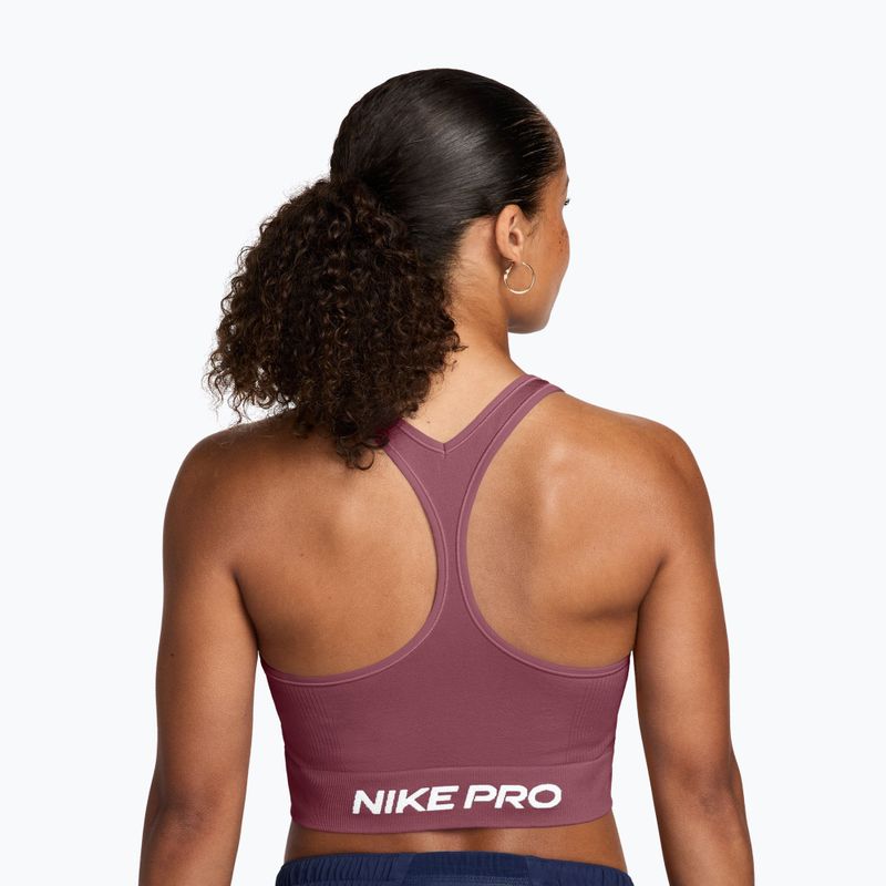 Top de antrenament Nike Pro Seamless pink smoke/white 2