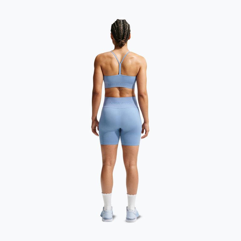 Pantaloni scurți de antrenament pentru femei Nike Pro Seamless work blue 2