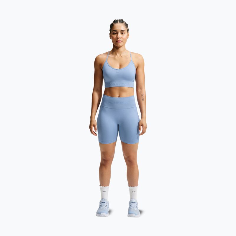 Pantaloni scurți de antrenament pentru femei Nike Pro Seamless work blue 7