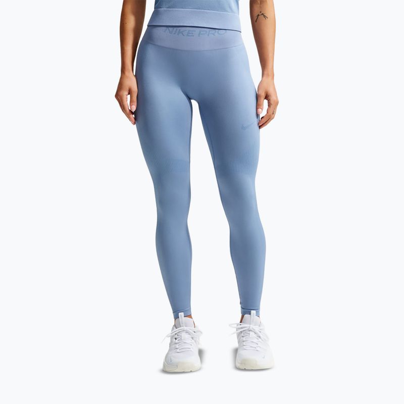 Colanți pentru femei Nike Pro Seamless work blue