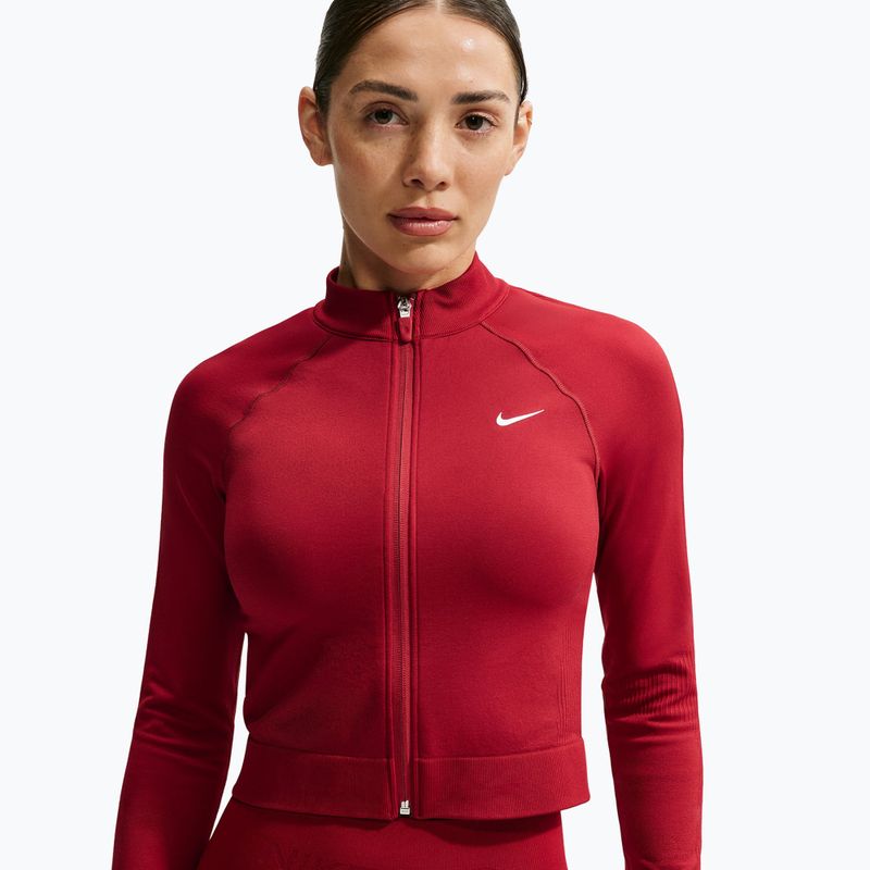 Bluză de antrenament pentru femei Nike Pro Seamless tough red/white 4