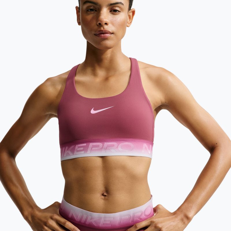 Sutien de antrenament Nike Pro pink smoke/pink smoke/pink rise