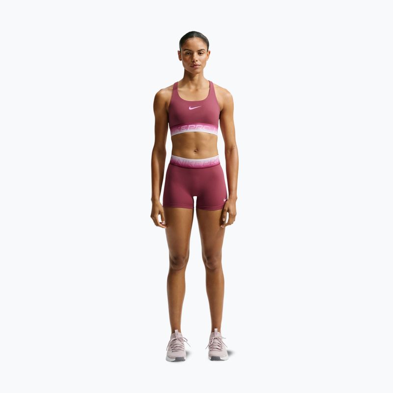 Sutien de antrenament Nike Pro pink smoke/pink smoke/pink rise 2