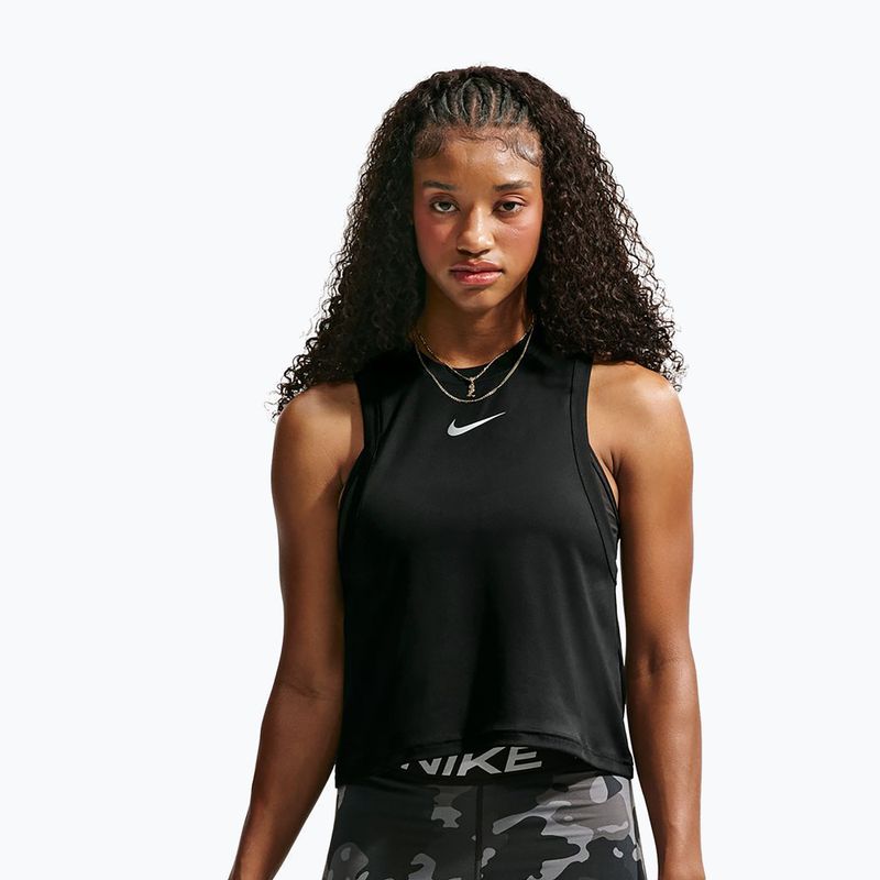 Tricou de antrenament pentru femei Nike Pro black/white