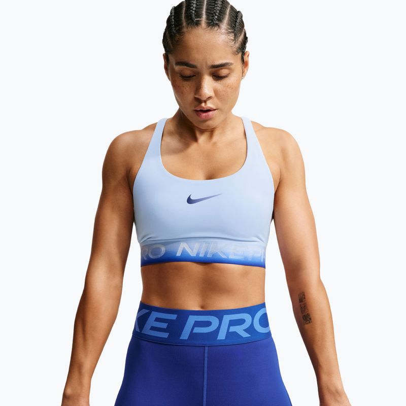 Sutien de antrenament Nike Pro hydrogen blue/hydrogen blue/old royal 4