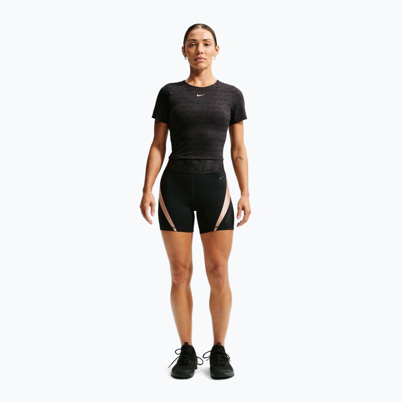 Pantaloni scurți de antrenament pentru femei Nike Pro Sculpt black/linen/black/black 2