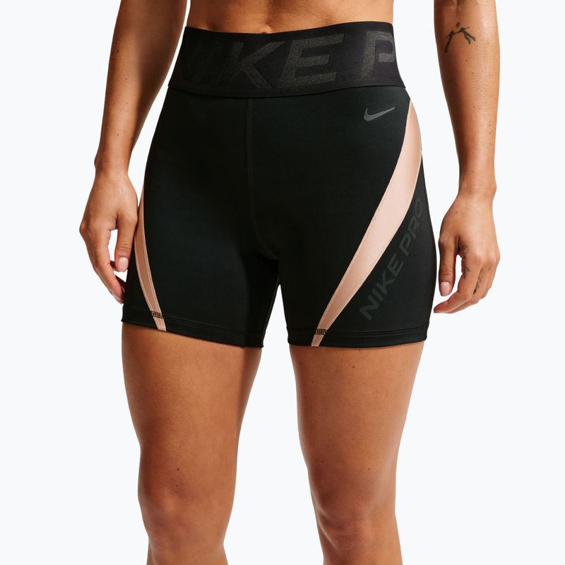 Pantaloni scurți de antrenament pentru femei Nike Pro Sculpt black/linen/black/black 4