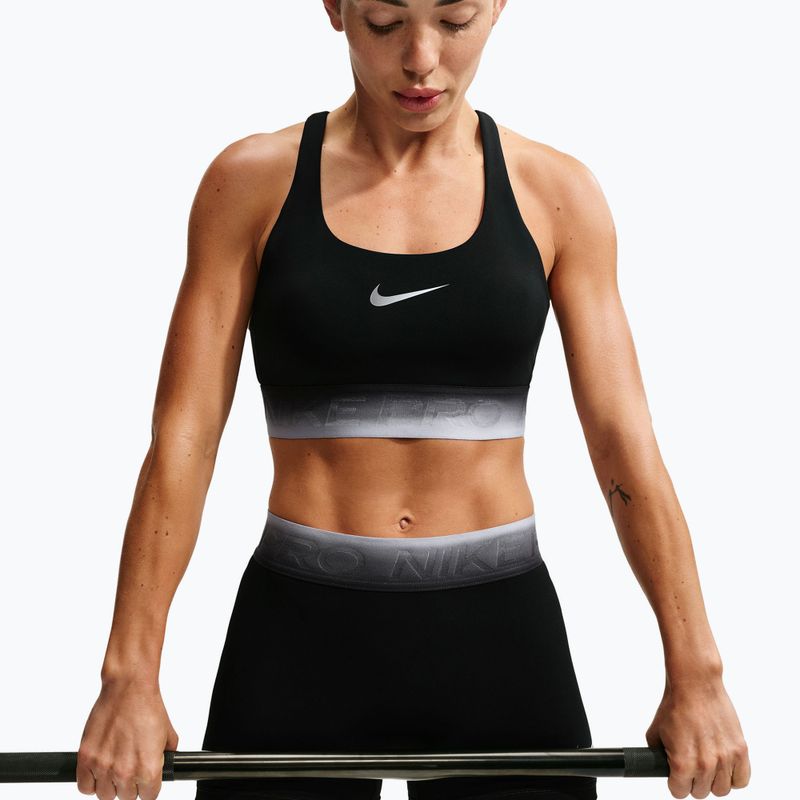 Sutien de antrenament Nike Pro black/black/ghost/smoke grey 3