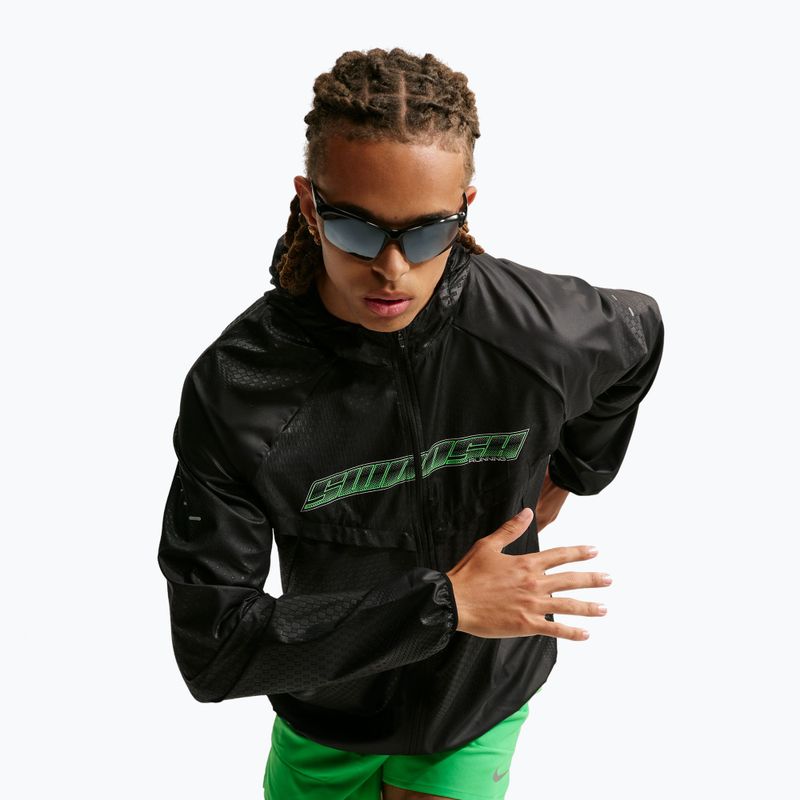 Geacă de alergare pentru bărbați Nike Stride Dri-Fit black 5