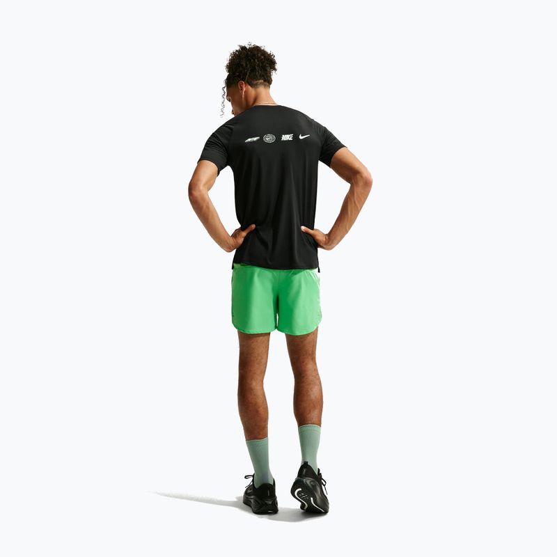 Tricou de alergare pentru bărbați Nike Stride black 3