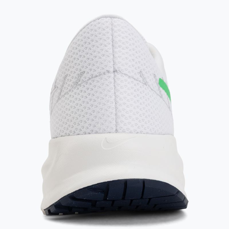 Încălțăminte de alergare pentru bărbați Nike Run Defy White/Midnight Navy/Green Spark 6