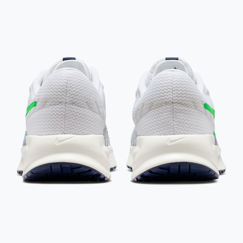 Încălțăminte de alergare pentru bărbați Nike Run Defy White/Midnight Navy/Green Spark 6