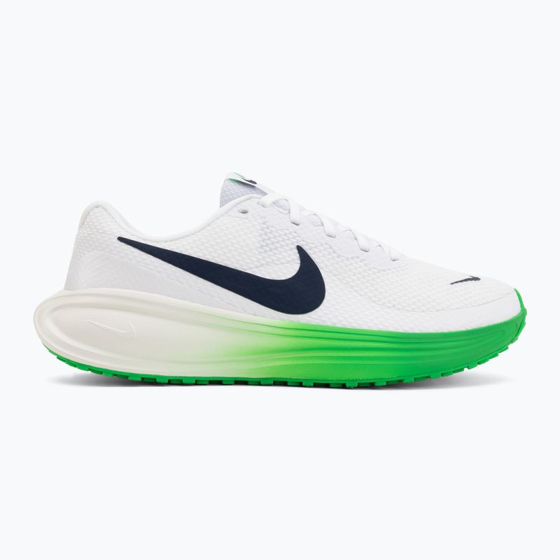 Încălțăminte de alergare pentru bărbați Nike Revolution 8 white/green spark/midnight navy 2