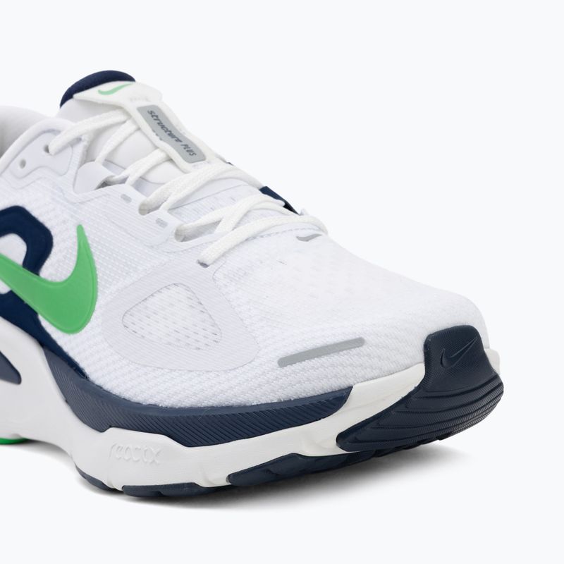 Încălțăminte de alergare pentru bărbați Nike Structure Plus white/midnight navy/green spark 7