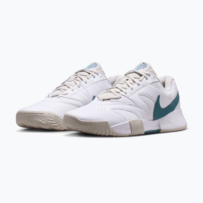 Încălțăminte de tenis pentru bărbați Nike Court Lite 4 White/Light Bone/New Slate/Smokey Blue 3