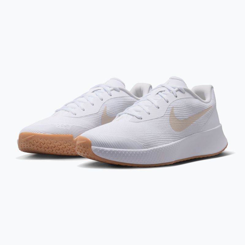 Încălțăminte de tenis pentru bărbați Nike Vapor Lite 3 White/Summit White/Light Orewood Brown 3
