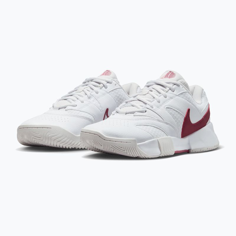 Încălțăminte de tenis pentru femei Nike Court Lite 4 White/Vast Grey/Pink Smoke 3