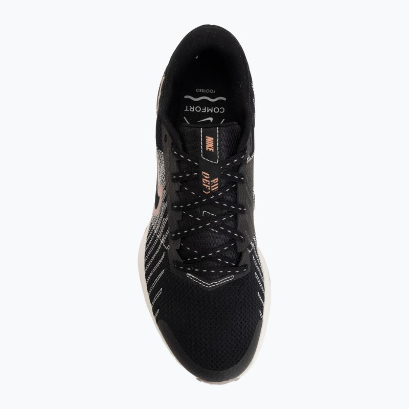 Încălțăminte de alergare pentru femei Nike Run Defy black/sail/phantom/metallic rose gold 5