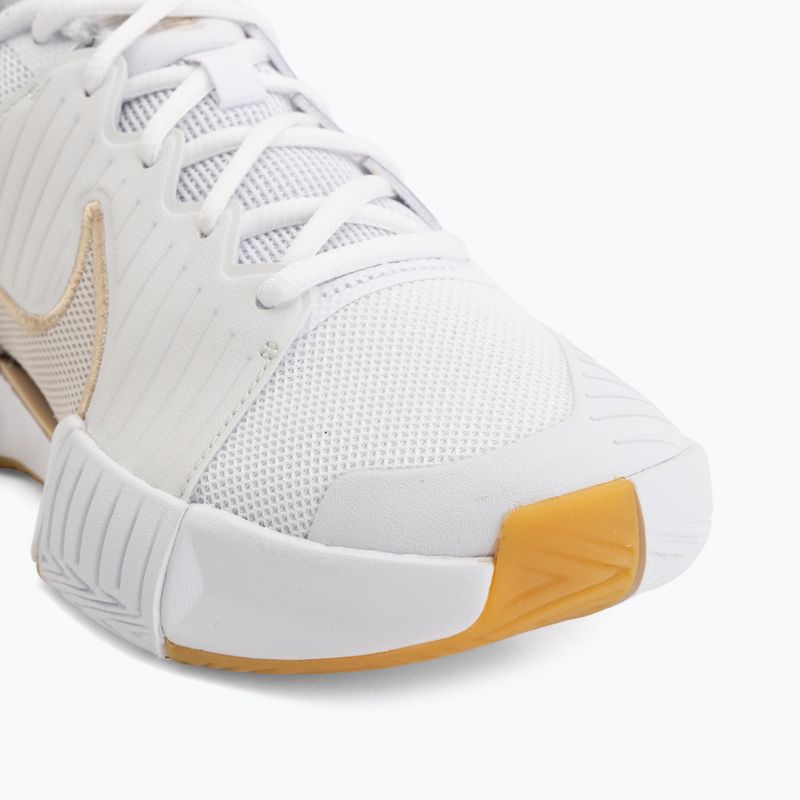 Încălțăminte de tenis pentru femei Nike GP Challenge Pro white/summit white/linen/light orewood brown 7