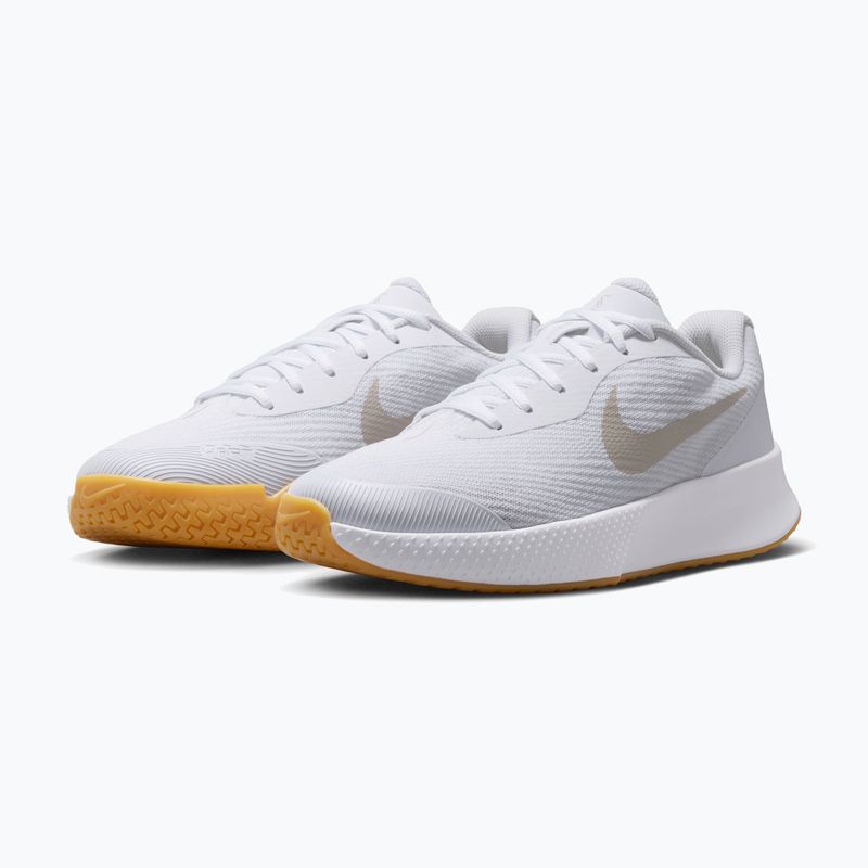 Încălțăminte de tenis pentru femei Nike Vapor Lite 3 White/Summit White/Light Orewood Brown 3