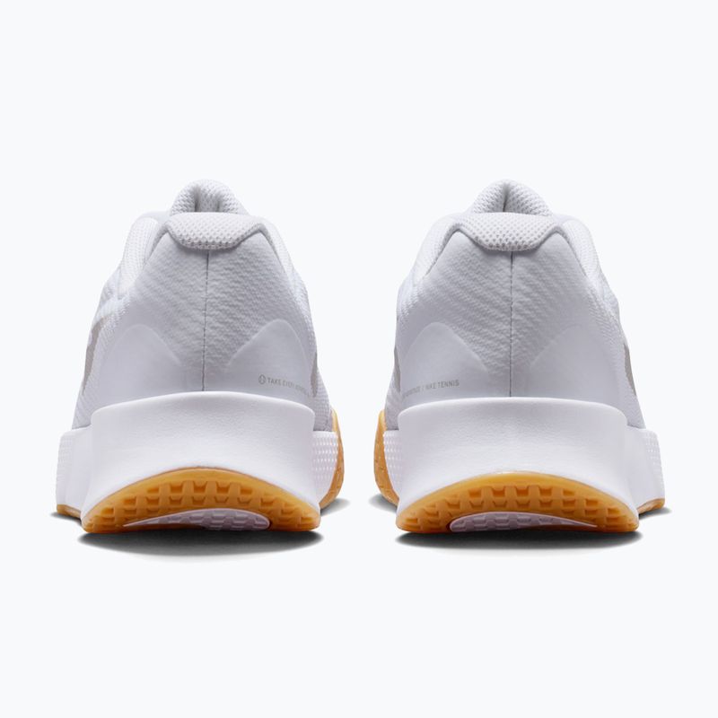Încălțăminte de tenis pentru femei Nike Vapor Lite 3 White/Summit White/Light Orewood Brown 4