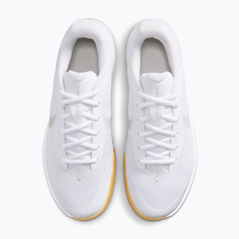 Încălțăminte de tenis pentru femei Nike Vapor Lite 3 White/Summit White/Light Orewood Brown 5
