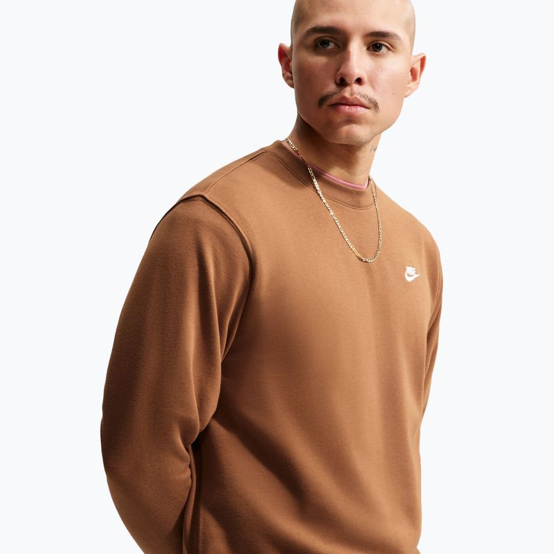 Bluză pentru bărbați Nike Club ale brown/white 4
