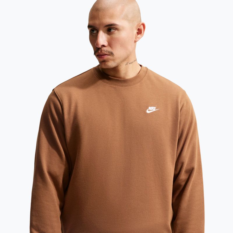 Bluză pentru bărbați Nike Club ale brown/white 5