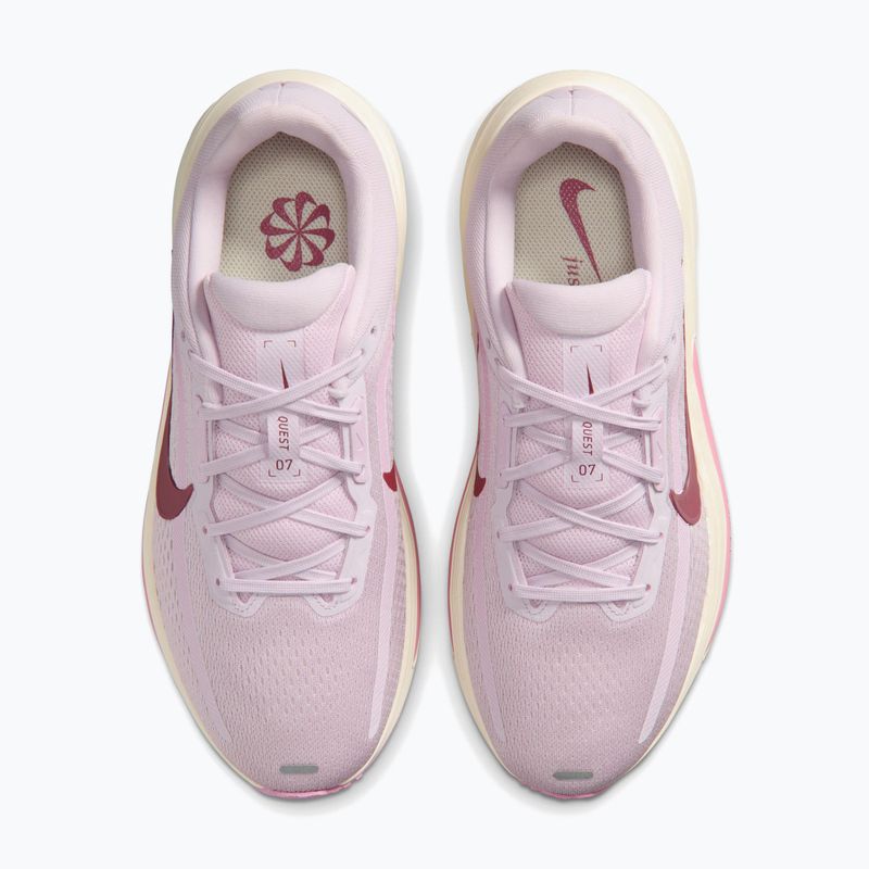 Încălțăminte de alergare pentru femei Nike Quest 7 bleached lilac/sail/pink rise/pink smoke 5
