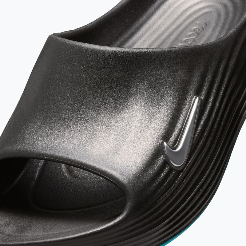 Șlapi pentru bărbați Nike ReactX Rejuven8 black/gamma blue/metallic silver 5