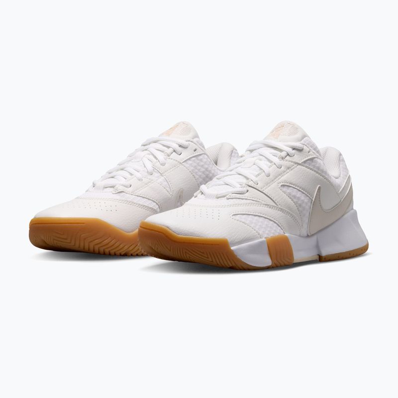 Încălțăminte de tenis pentru femei Nike Court Lite 4 White/Summit White/Linen/Light Orewood Brown 3
