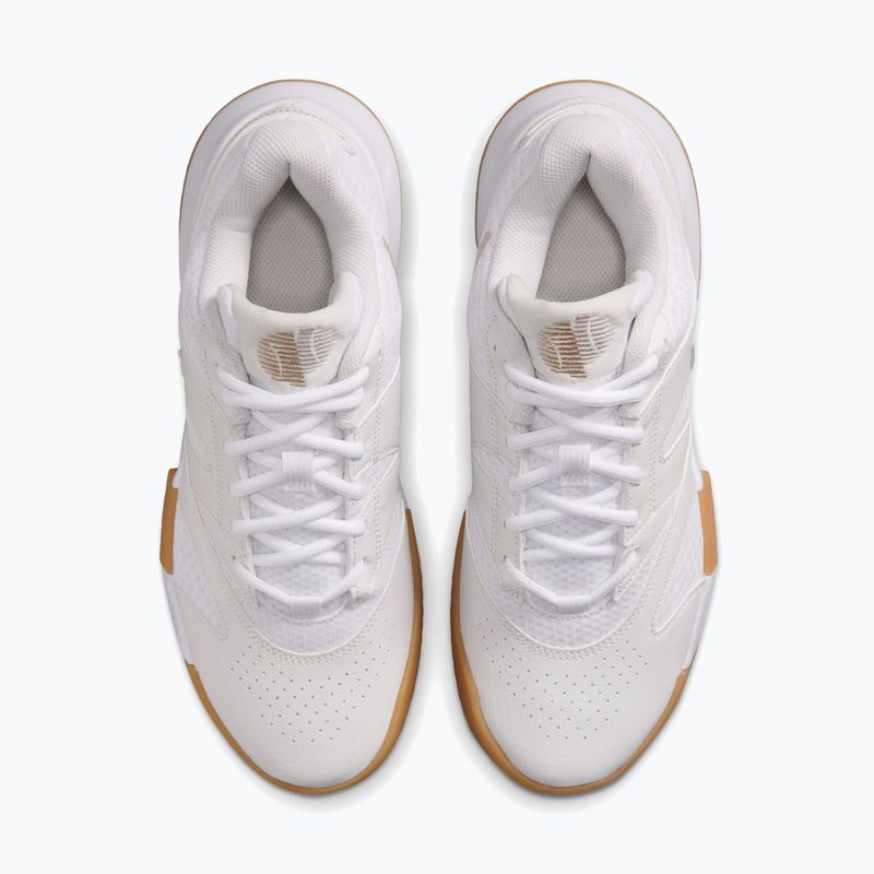 Încălțăminte de tenis pentru femei Nike Court Lite 4 White/Summit White/Linen/Light Orewood Brown 5