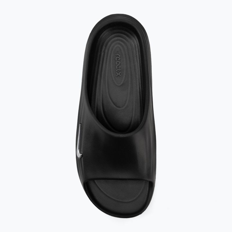 Șlapi pentru bărbați Nike ReactX Rejuven8 black/gamma blue/metallic silver 5