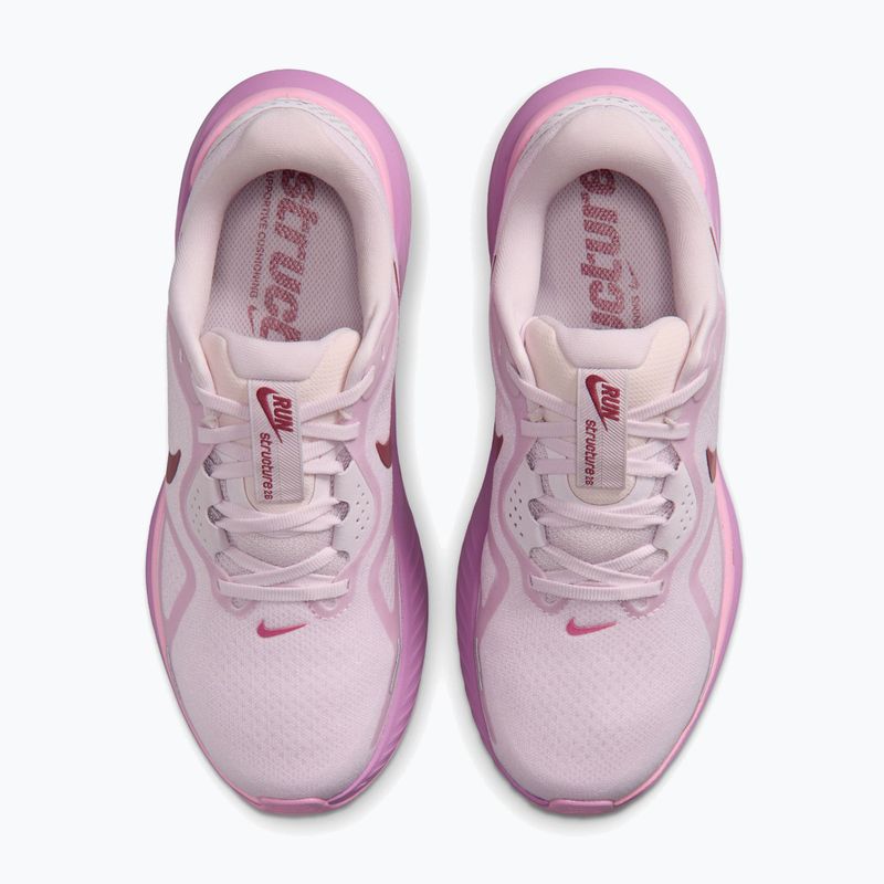 Încălțăminte de alergare pentru femei Nike Structure 26 bleached lilac/pink rise/pink smoke 5