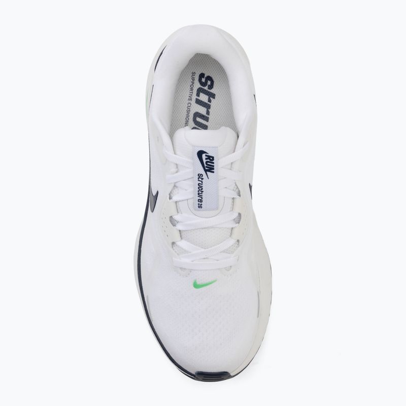 Încălțăminte de alergare pentru bărbați Nike Structure 26 white/green spark/midnight navy 5