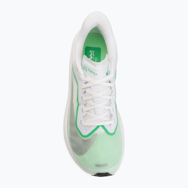 Încălțăminte de alergare pentru femei Nike Zoom Fly 6 white/illusion green/metallic silver 5