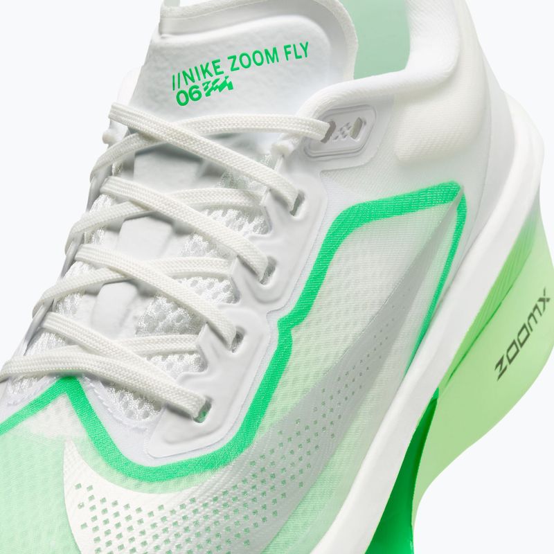 Încălțăminte de alergare pentru femei Nike Zoom Fly 6 white/illusion green/metallic silver 7